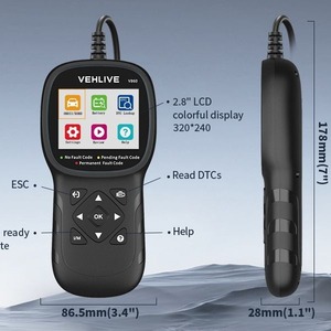 V860 OBD2 Scanner Battery Voltage Tester Automotive Engine Fault <b>Diagnostic</b> <b>Tool</b> - Product Image 2