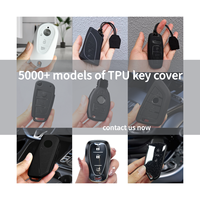 Coque de clé de voiture en TPU pour BYD Atto 3 Han EV Dolphin 4 boutons télécommande protéger couverture accessoires Auto