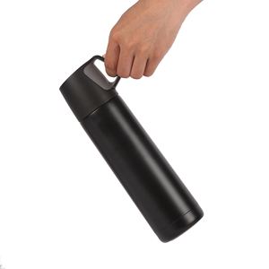 304 Stainless <b>Steel</b> Insulated Cup - Portable Sports Water <b>Bottle</b> with Double Lids - Coffee Cup and Tea Cup - Product Image 5