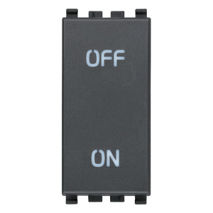 Interruttore a parete grigio 2P 20AX con etichetta On/Off per controllo elettrico - Product Image 1