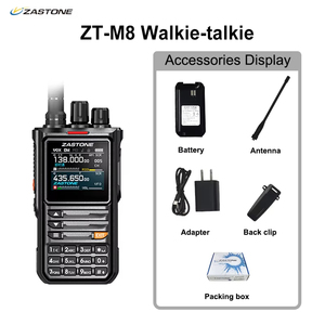 Zastone M8 10W 100-520MHz Đa Ban Nhạc Nghiệp Dư FM Đài Phát Thanh Hàng Không Receiver <span class=keywords><strong>Transmitter</strong></span> Bluetooth Lập Trình Di Động Walkie Talkie - Product Image 6