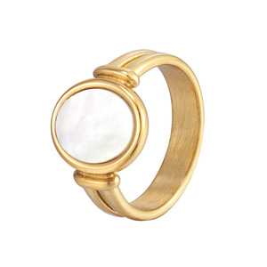 Anillo de Titanio con Incrustaciones de Acero, Diseño Romano Ovalado, Estilo Europeo y Americano, Venta al Por Mayor Directa de Fábrica - Product Image 2