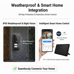 Kit de <span class=keywords><strong>Videoportero</strong></span> IP de <span class=keywords><strong>2</strong></span> Cables Hiwink, <span class=keywords><strong>Videoportero</strong></span> con Soporte para 4 Unidades Exteriores, 4 Cámaras, Reconocimiento Facial para Sistema de Seguridad de Villas - Product Image 6