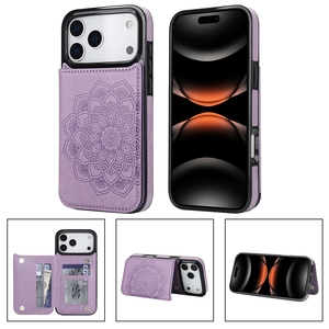 Étui <span class=keywords><strong>portefeuille</strong></span> en cuir avec motif de fleurs de Datura, résistant aux chocs, avec plusieurs emplacements pour cartes, support de protection pour iPhone/<span class=keywords><strong>Huawei</strong></span>/Samsung - Product Image 2
