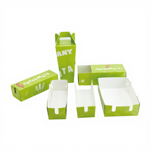 Hot Custom Food Packaging Box Waffle Sandwich Cardboard Tray Hot <strong>Dog</strong> Boxes Fast Food Packing - Product Image 1