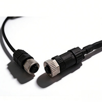 Connecteur Électronique en Gros Modèle M8 M12, Connecteur de Terrain Câblable 4 Broches Mâle-Femelle, Tête d'Extension d'Aviation, Répartiteur en Y, Plaqué Étain