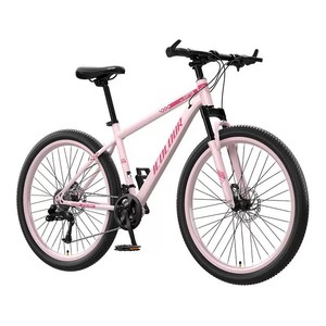 Bicicletta da Montagna per Donne Adulte, 24 Velocità, Forcella Ammortizzata, Doppi Freni a Disco, Ruote da 24 Pollici, Telaio in Acciaio ad Alto Tenore di Carbonio - Product Image 1