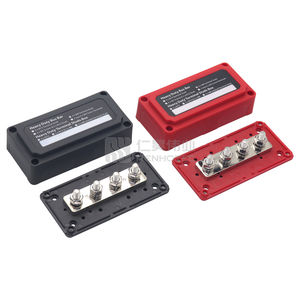 Heavy Duty 300A 48V Barra colectora Bloque de distribución de energía Caja de barras colectoras de tierra 4 * M8(5/16 ") Diseño de módulo de pernos de terminal - Product Image 6