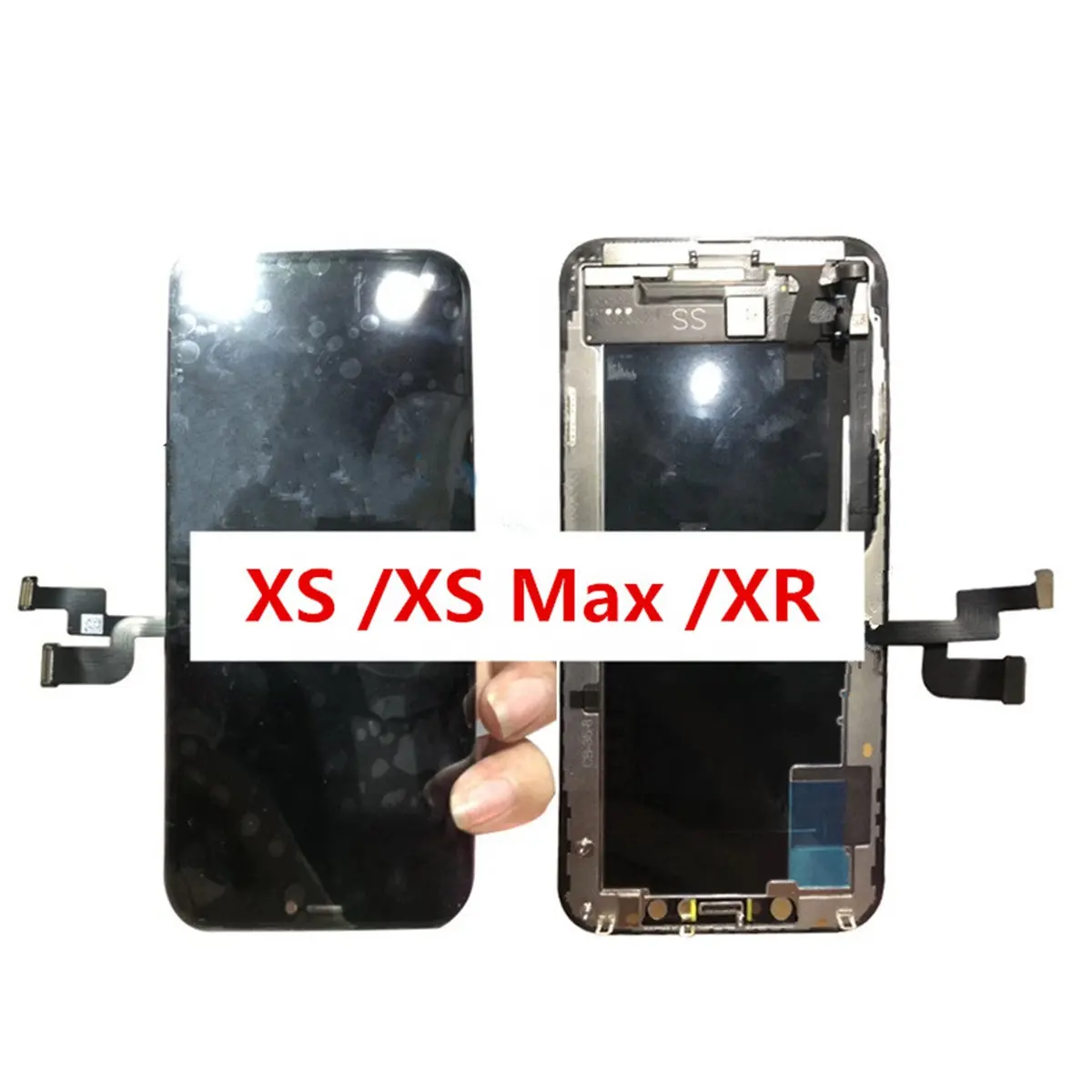 cheap front panel lcd screen assembly digitizer touch wholesale for iPhone X XS 64G 128G 256G white black red yellow blue