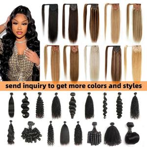 Extensiones de Cabello Humano Brasileño Liso Remy Virgen 100% de 100g, Baratas, Sin Enredos, Sin Caída, Color Personalizable - Product Image 5