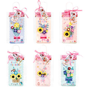 ชุดของขวัญวันครู ชุดทำการ์ดช่อดอกไม้กระดาษ DIY พิมพ์ดิจิทัล ปรับแต่งได้ ขอบคุณ สไตล์เรียบง่าย ทันสมัย 40 กรัม JS01 - Product Image 2