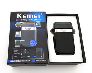 Nouveau rasoir électrique mini rechargeable par USB <span class=keywords><strong>Kemei</strong></span> <span class=keywords><strong>KM</strong></span> 2024, rasoir portable haute vitesse pour hommes, machine à raser électrique - Product Image 1