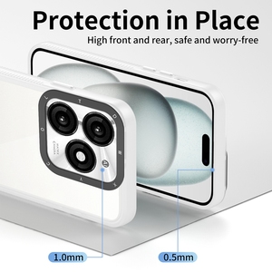 2024 New Chống sốc Matte mờ TPU PC trường hợp điện thoại với máy ảnh trường hợp bảo vệ cho Itel A70 S23 cộng với camon30 - Product Image 3