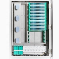 72F~576F SMC Centre de distribution de fibre optique SC/LC, Armoire de rue avec port IEC, Armoire de raccordement ODF 24 fibres