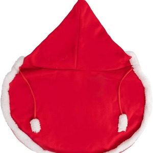 Christmas <b>Cape</b> For Cats Red Faux <b>Fur</b> Trim Decorative Pet Coat Cute Holiday Outfit - Product Image 4