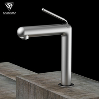 Pistolet monté sur le pont de la salle de bain en laiton moderne monotrou Offre Spéciale-Robinet de bassin d'eau gris