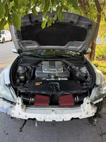 Kit Intake Udara Dingin Berkinerja Tinggi Baru untuk Nissan 370Z Infiniti G37 Q50 VQ35HR V6 Filter Udara Aliran Tinggi Pemasangan Depan Garansi 1 Tahun