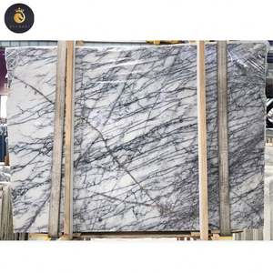 Vente en gros Comptoirs en marbre blanc poli Milas Lilas Carreaux Dalles Supplie - Product Image 5