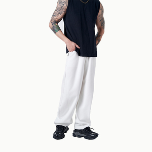 Pantalones de chándal casuales para <span class=keywords><strong>hombre</strong></span>, pantalones de Jersey de algodón con bolsillos elásticos en la cintura - Product Image 4