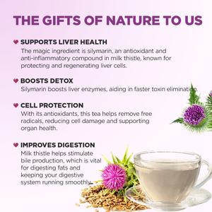 Chinaherbs Livraison Rapide 100% Pur Graines de Chardon-Marie Premium Torréfiées Thé pour les Reins et le Foie Thé de Soin du Foie au Chardon-Marie - Product Image 3