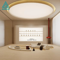 Ensemble de comptoirs de réception pour salon commercial avec éclairage LED, étagère d'exposition personnalisée pour salon de beauté, design d'intérieur pour spa et salon