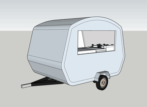 Street Movable Tow <b>Bar</b> <b>Snack</b> Vending Mobile Food Trailer - Product Image 5