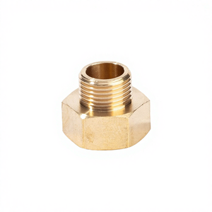 Precio de fábrica AMP0426 Conector de latón macho con rosca igual, adaptador de tubería hexagonal liso, resistente a la corrosión, bajo costo - Product Image 4