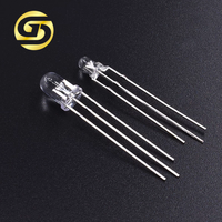 Lampe LED 3 mm 3 broches bicolore rouge/vert émeraude, rouge/bleu, rouge/jaune, bleu/vert, diode LED à cathode commune/anode commune