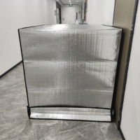 Couverture de palette en aluminium écologique durable, en mousse EPE, isolée thermiquement, réutilisable, résistante à l'eau, pour stockage à froid