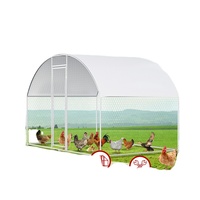Poulaillers extérieurs, abris coupe-vent, cages à volailles et canards, maisons à poulets, colombiers - Fabriqués en tubes d'acier galvanisé