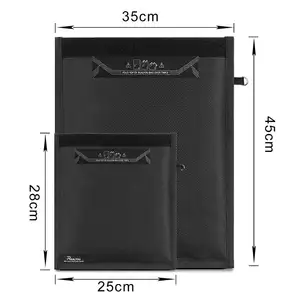 法拉第袋黑客笼 RFID 屏蔽套管帐户 EMF 保护手机车钥匙信号屏蔽器袋 (中尺寸)