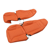Housse de siège intégrale en cuir orange résistant à l'usure de haute qualité GANE Design pour Chevrolet Cargo Express Van Daniel 2008-2025