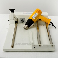 Machine d'emballage rétractable pneumatique automatique SKA450, scellage manuel, découpe pour boîtes, méthode thermique appliquée sur le papier, le verre, le bois, les textiles POF
