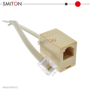 ตัวแยกแจ็คตัวเมียสำหรับโทรศัพท์ Rj11สายตัวผู้ไปยัง Rj11 - Product Image 6