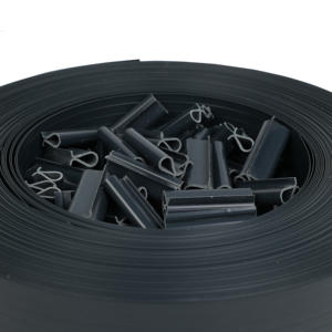 RAL7016 lamelles de confidentialité en <span class=keywords><strong>PVC</strong></span> 4.6CMX50M ruban de revêtement de clôture pour cour pelouse sécurité chantiers de construction clôtures routières - Product Image 5