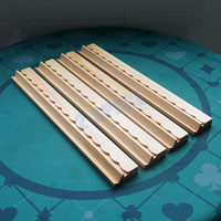 Ensemble de 4 supports de Mahjong personnalisés en bois de pin naturel de 19 pouces, multifonctions et pliables de style américain, MALADA