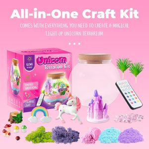 JOYSUN Plastic Light-Up Animals &amp; Nature Theme <strong>Terrarium</strong> <strong>Kit</strong> for Kids DIY LED Night Light Educational Gift for Girls Ages 7-12 - Product Image 2