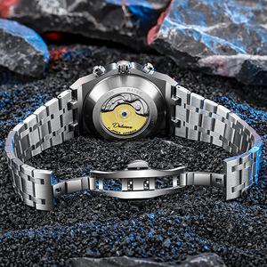 43Mm Nhà Máy Người Đàn Ông Của Thương Hiệu Sang Trọng Đồng Hồ <span class=keywords><strong>Skeleton</strong></span> Tự Động Đồng Hồ Cơ Khí Với Chronograph - Product Image 3