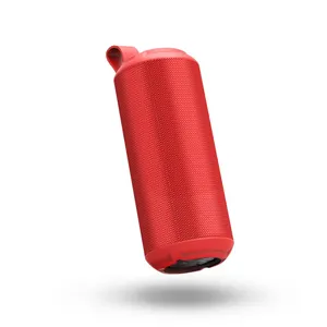 SHIDU Best bluetooth 5.0 wireless outdoor speaker red waterproof BT subwoofer speaker portable