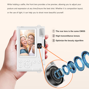 <span class=keywords><strong>Appareil</strong></span> <span class=keywords><strong>photo</strong></span> numérique HD pour débutants avec WIFI grand angle 6400 mégapixels 3.0 pouces Affichage Vlog Point d'entrée de gamme et caméra de prise de vue - Product Image 5