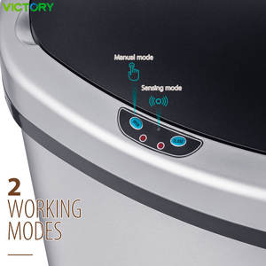 Cubo de Basura Automático de Acero Inoxidable de Gran Capacidad (50, 60, 70L) con Sensor para Cocina y Lugares Públicos, Cubo de Basura Rectangular para el Hogar - Product Image 5