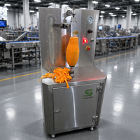 Industriële hoogproductieve automatische fruitverwerkingsmachine voor watermeloen, cantaloupe, ananas, kokosnoot en groenten.