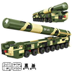 492 pièces <span class=keywords><strong>en</strong></span> <span class=keywords><strong>plastique</strong></span> Df-41 de <span class=keywords><strong>guerre</strong></span> Intercontinental missile balistique Miniatures arme à feu blocs de construction militaires avec Mini soldats jouets - Product Image 6