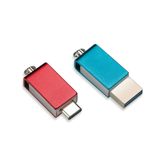 High Quality New 2-in-1 USB 3.0 OTG Flash Drive 16GB/32GB/64GB/128GB/256GB Metal Swivel Pen Drive with 3-Year Warranty