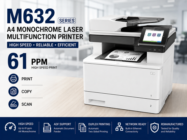 M632 M632h M632fht M632z A4 Monochrome Laser Multifunction Printer High Speed Print Copy Scan Office MFP