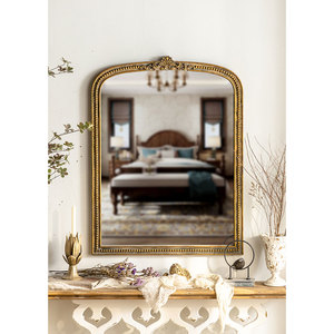 <span class=keywords><strong>Miroir</strong></span> mural décoratif en métal doré de luxe moderne, encadré, <span class=keywords><strong>miroir</strong></span> nordique long en forme d'arche, <span class=keywords><strong>grand</strong></span> <span class=keywords><strong>miroir</strong></span> mural - Product Image 1