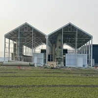Structure d'entrepôt et d'atelier industrielle en aluminium robuste, ignifuge, pour la construction de bâtiments industriels de grande envergure