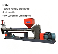 Unité de granulation par extrusion de matériaux en vrac PP PE, machine de recyclage de plastique à haut rendement