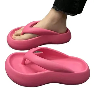 good supplier soft white high grade v shape flip-flops slippers beach shoes