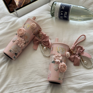 Nouvelle Tasse de Camping Isotherme Écologique 2026 en Acier Inoxydable avec Pot Intérieur Camélia, Idéale pour le Café des Adultes, Portable - Product Image 4